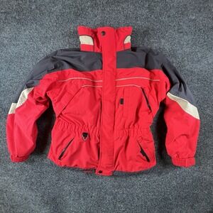 Cabela's Red Gray Outdoor Gear Jacket M 3 N 1 Zip Out Fleece Liner 90 Style READ